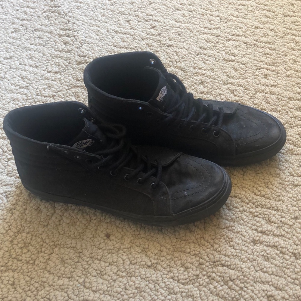 All Black High Top Vans